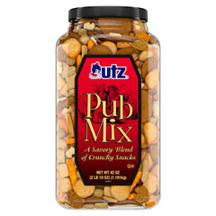 Utz Pub Mix 42 oz barrel, ideal for parties and gatherings