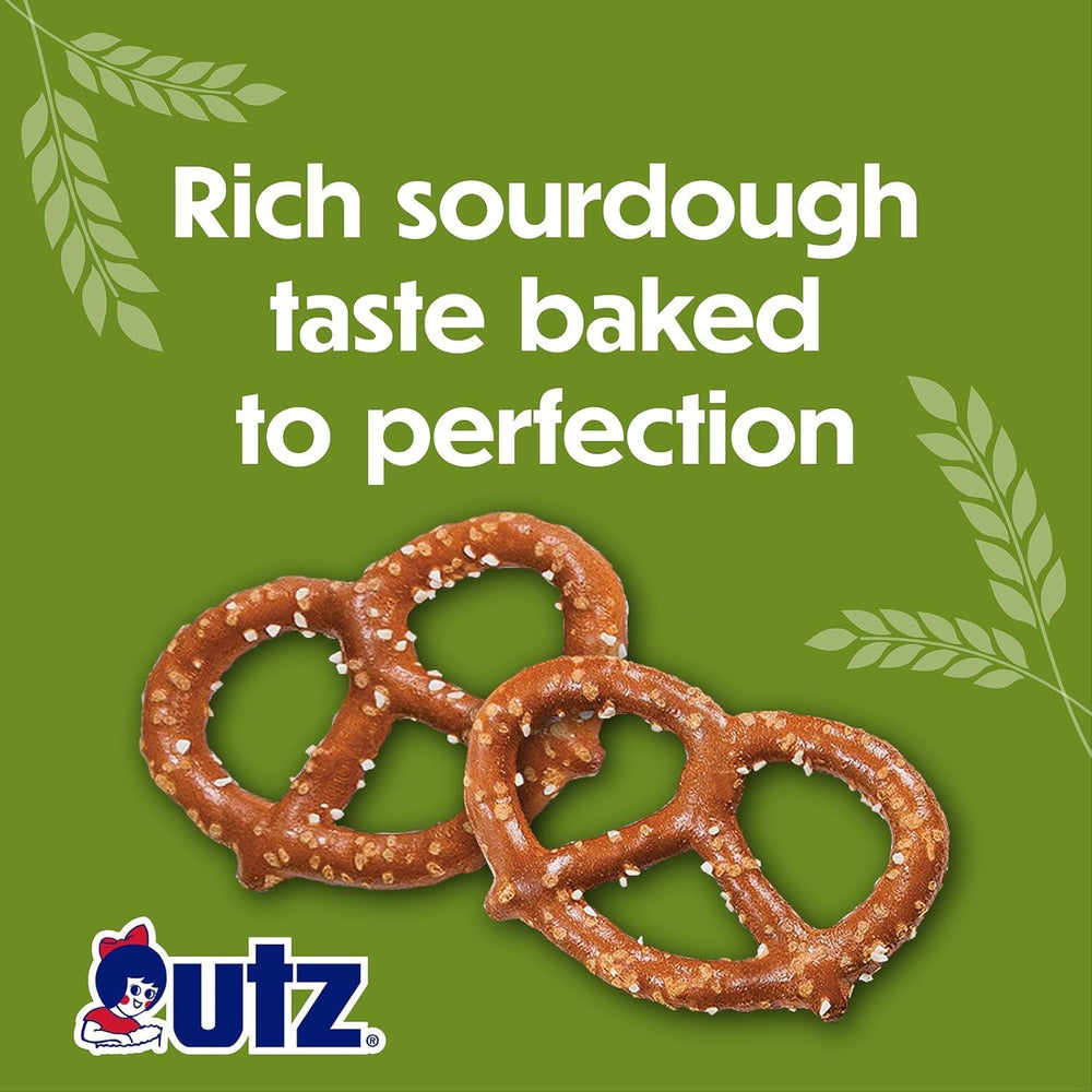 Utz Sourdough Pretzels claim zero cholesterol, a lighter snack option.