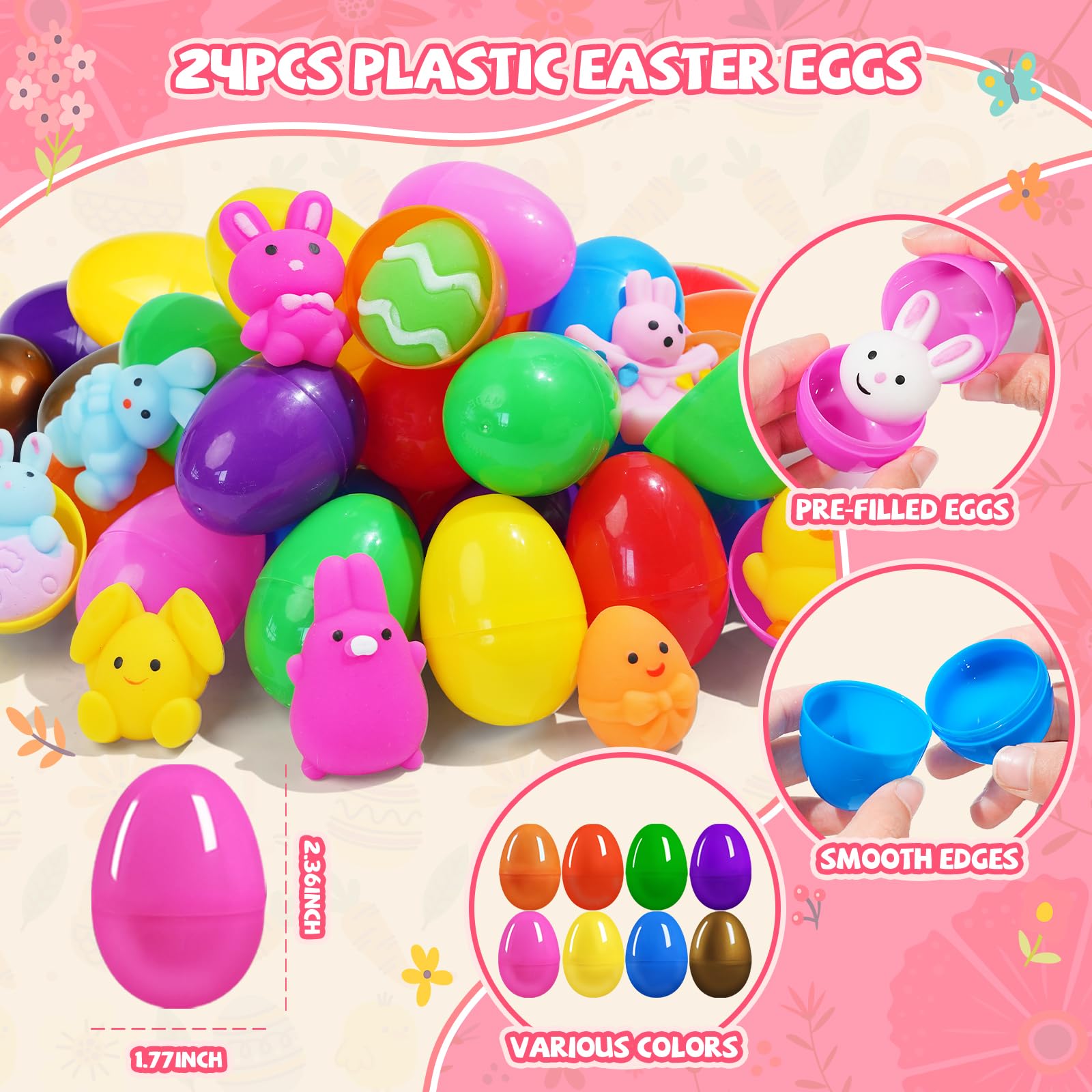 UUSYCUN classroom prizes—durable mochi eggs for rewards.