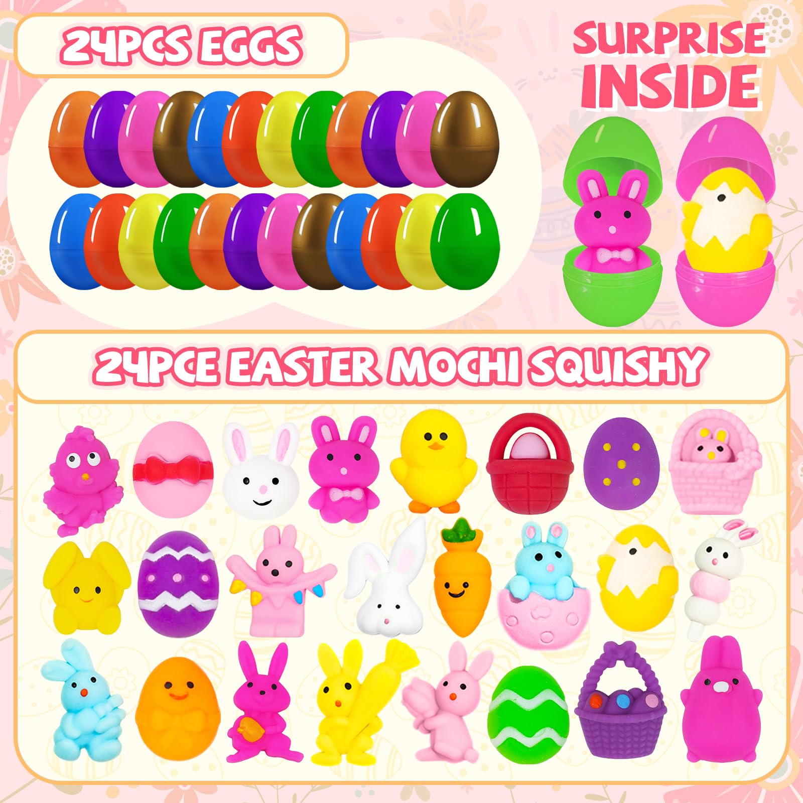 UUSYCUN eight-color egg set—bright hues for visual appeal.