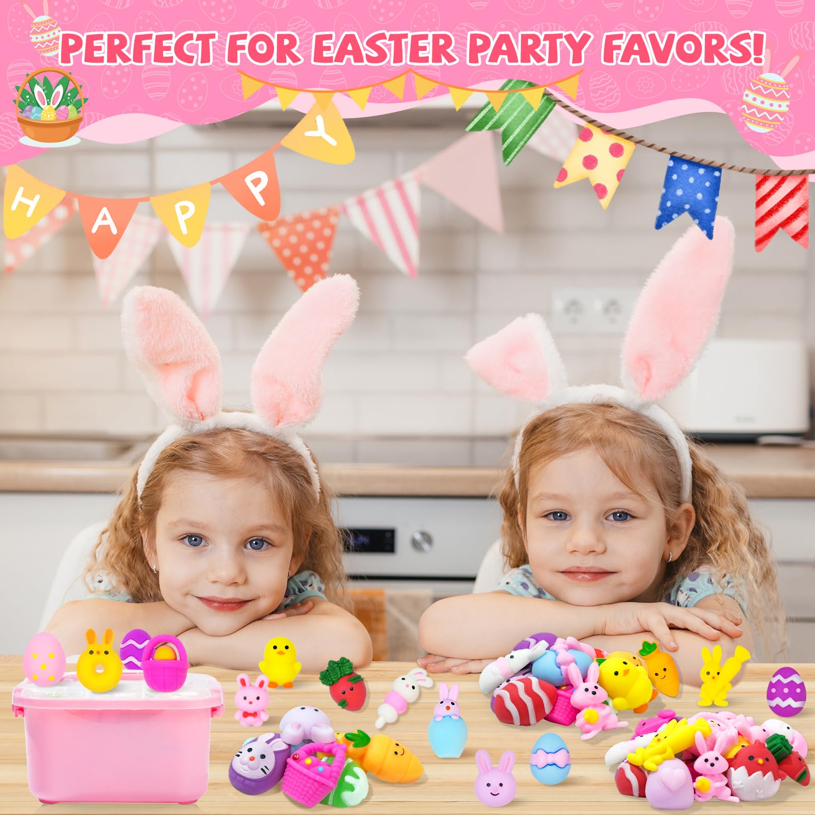 UUSYCUN Easter mochi squishy assortment offers colorful, collectible fun for egg fillers