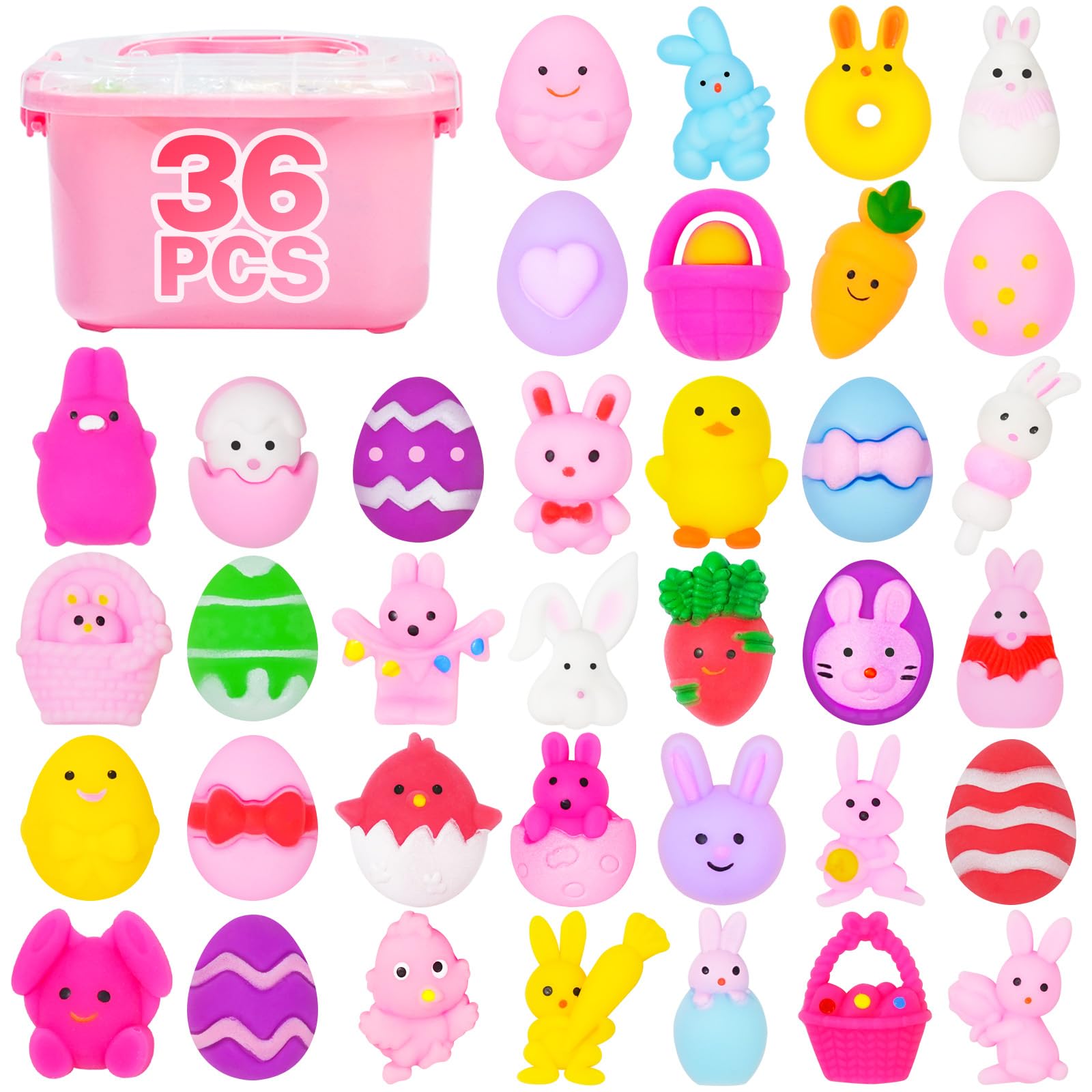 UUSYCUN pink storage box with lid keeps Easter toys organized and ready