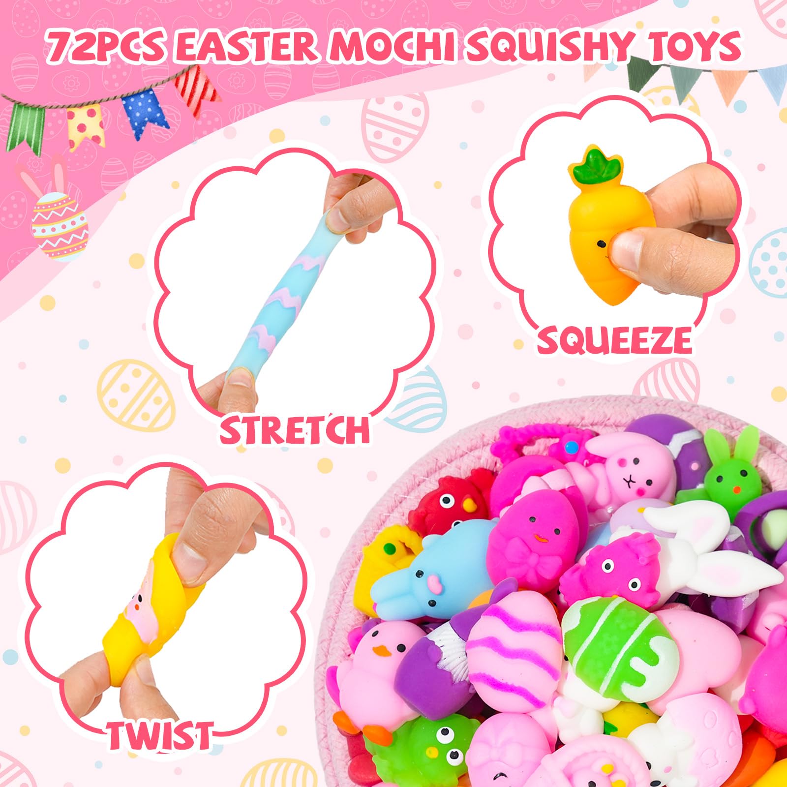 UUSYCUN Easter squishies feature rabbits, eggs, and carrots for festive fun
