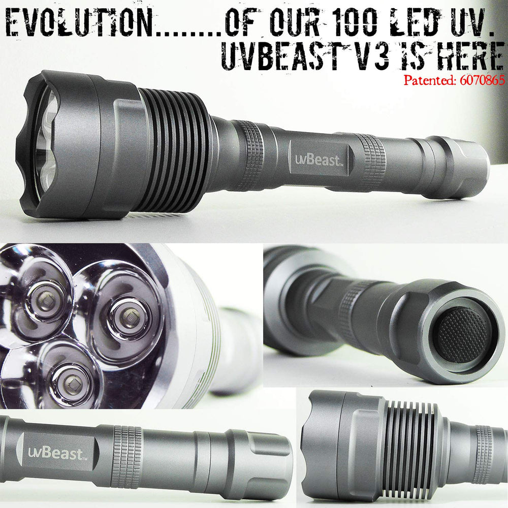 uvBeast V3 triple LED UV setup highlights higher intensity checks