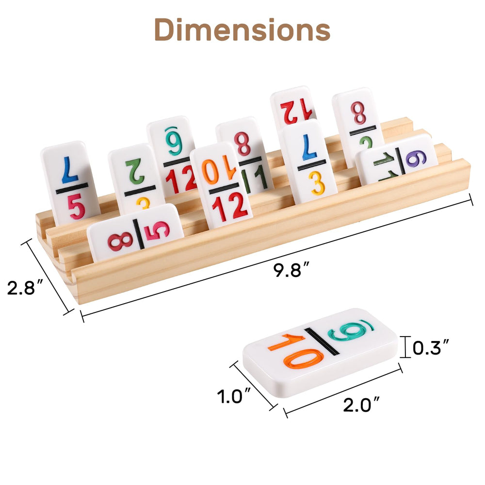 uvcany mexican train dominoes instruction leaflet guides new players for quick setup.