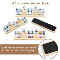 uvcany mexican train dominoes colored trains showcase bright hues to spark colorful gameplay.