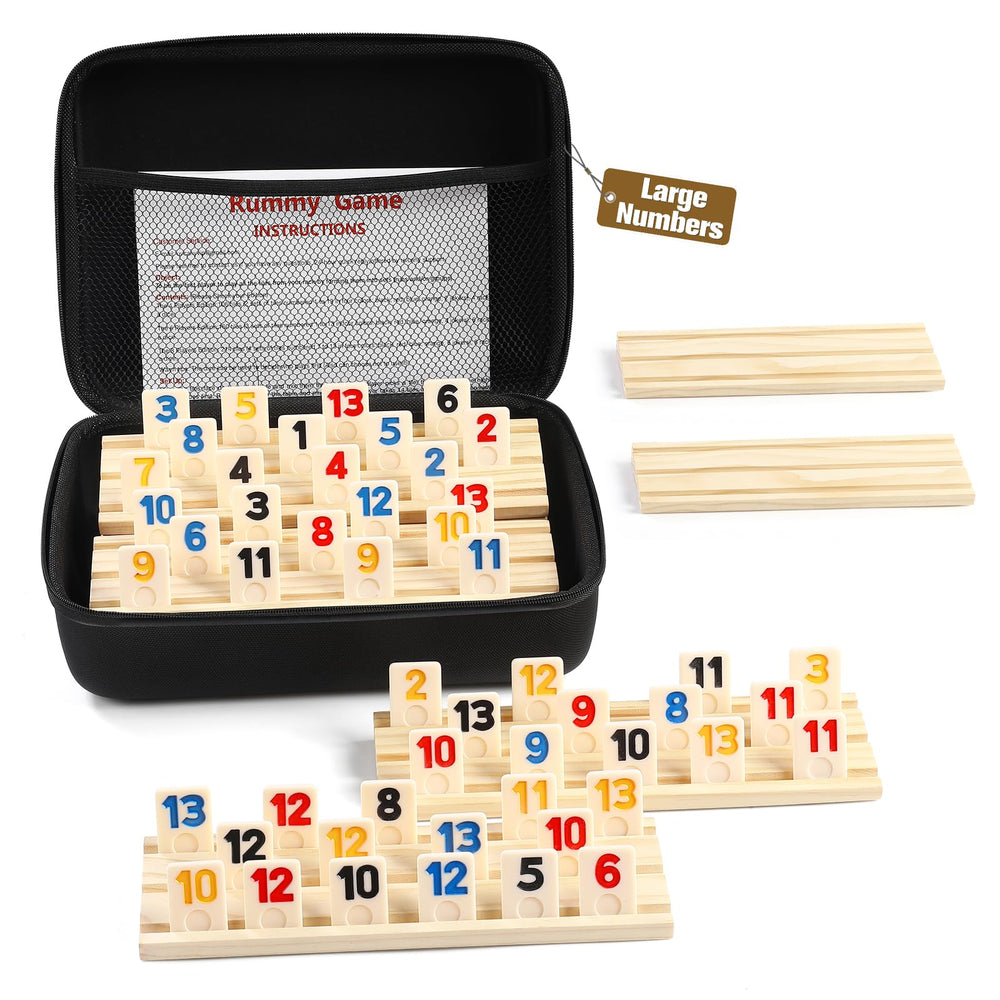 uvcany Rummy Cube 6-player edition case keeps all pieces neatly organized for travel