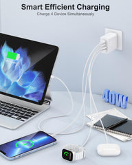 UVRESINME USB-C wall charger dual ports highlight PD and QC support.