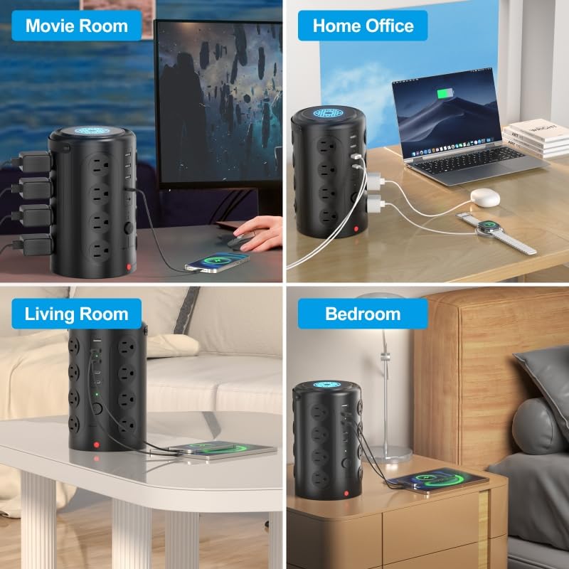 UWIWUTEI power strip includes a warranty for long-term peace of mind