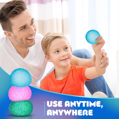 UWKNHS 3pc stress balls pack image emphasizes portable, travel-friendly sensory toys