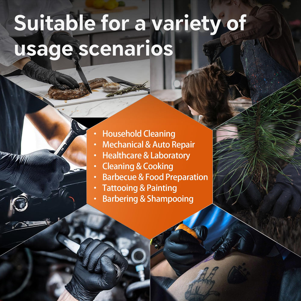 UYKKE sanitizer-friendly nitrile gloves designed for varied tasks