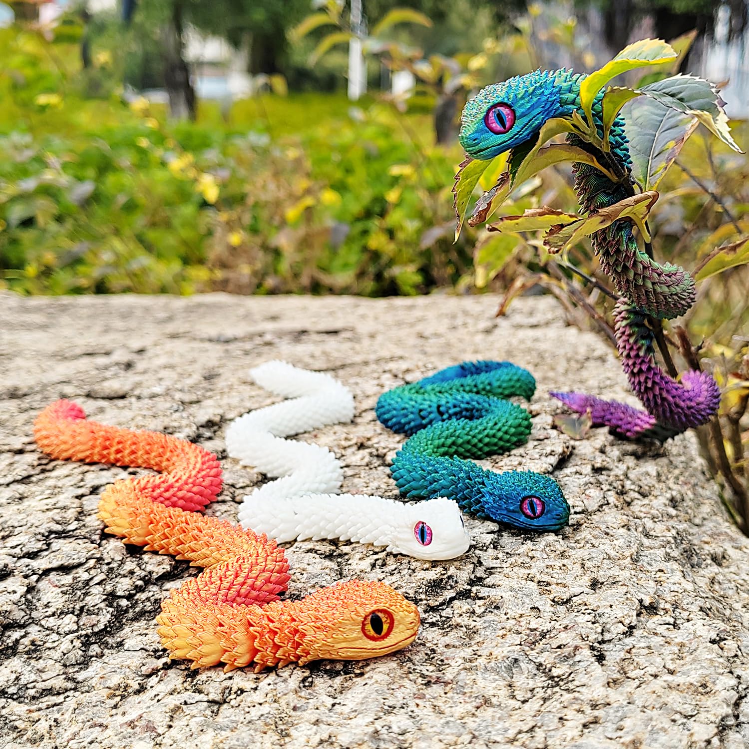 uyrzwek snake fidget toy for desk pets aiding focus and relaxation.