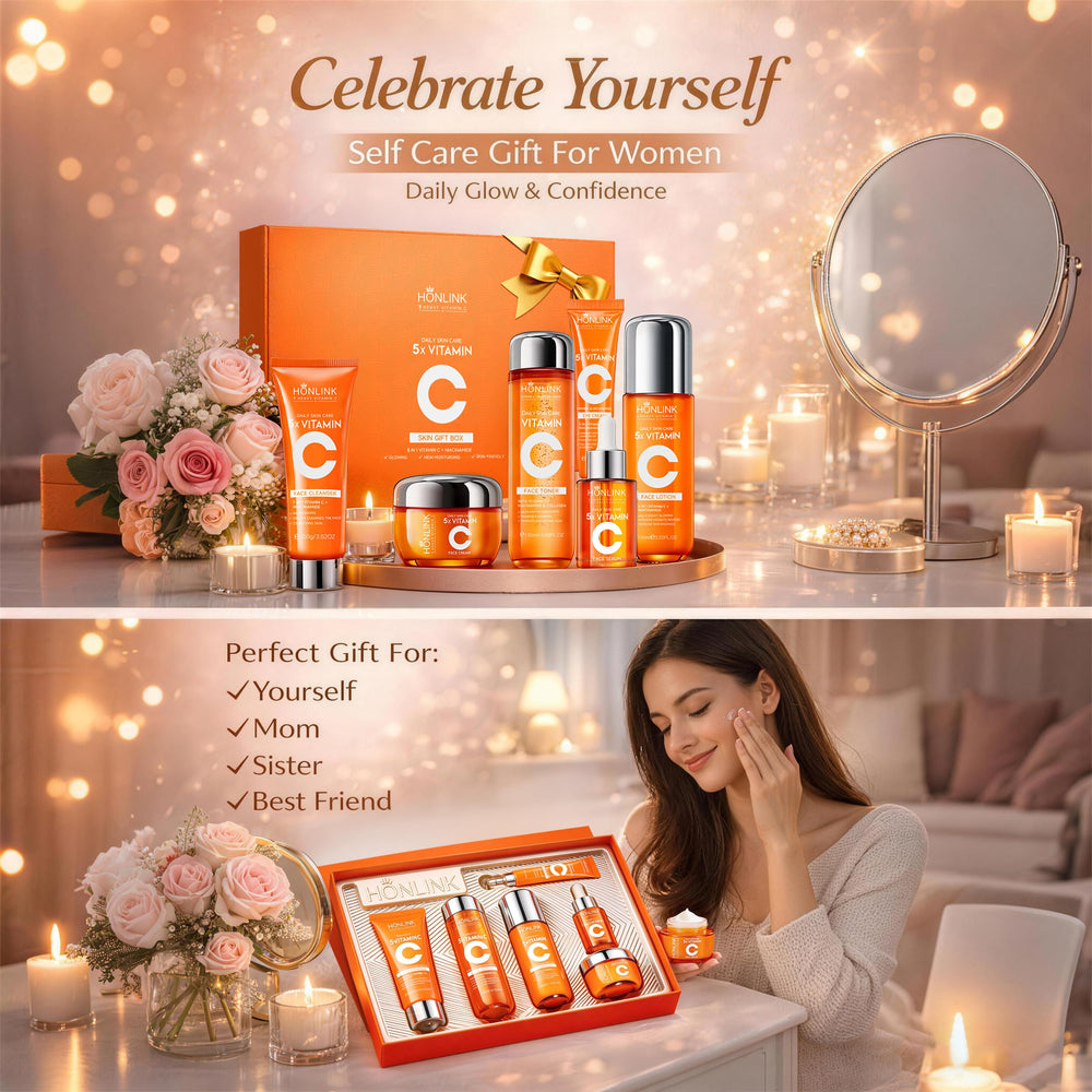 UZTUZT serum dropper with vitamin C for radiant-looking skin.