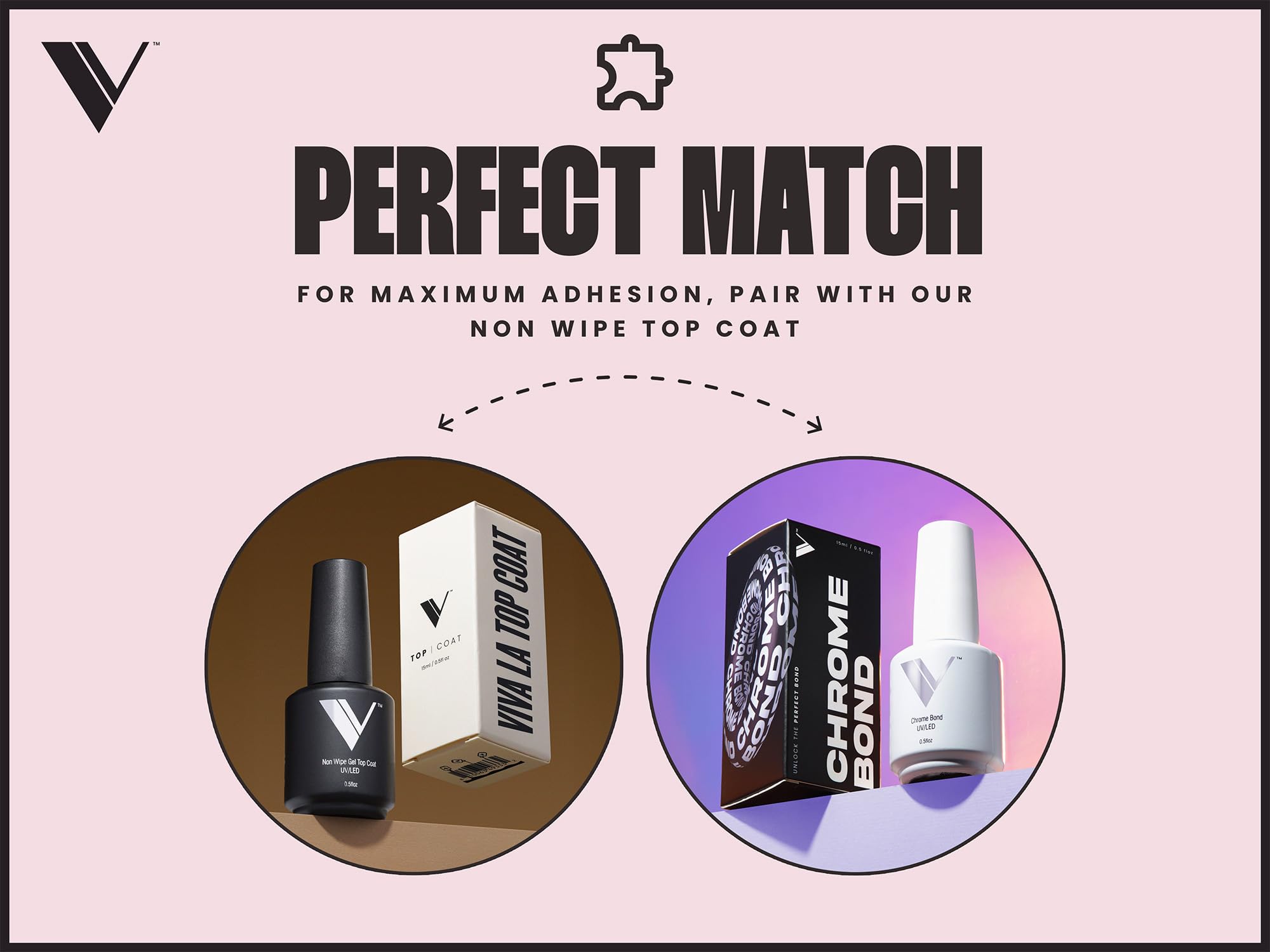 V Beauty Pure chrome system creates lasting, high-shine results.