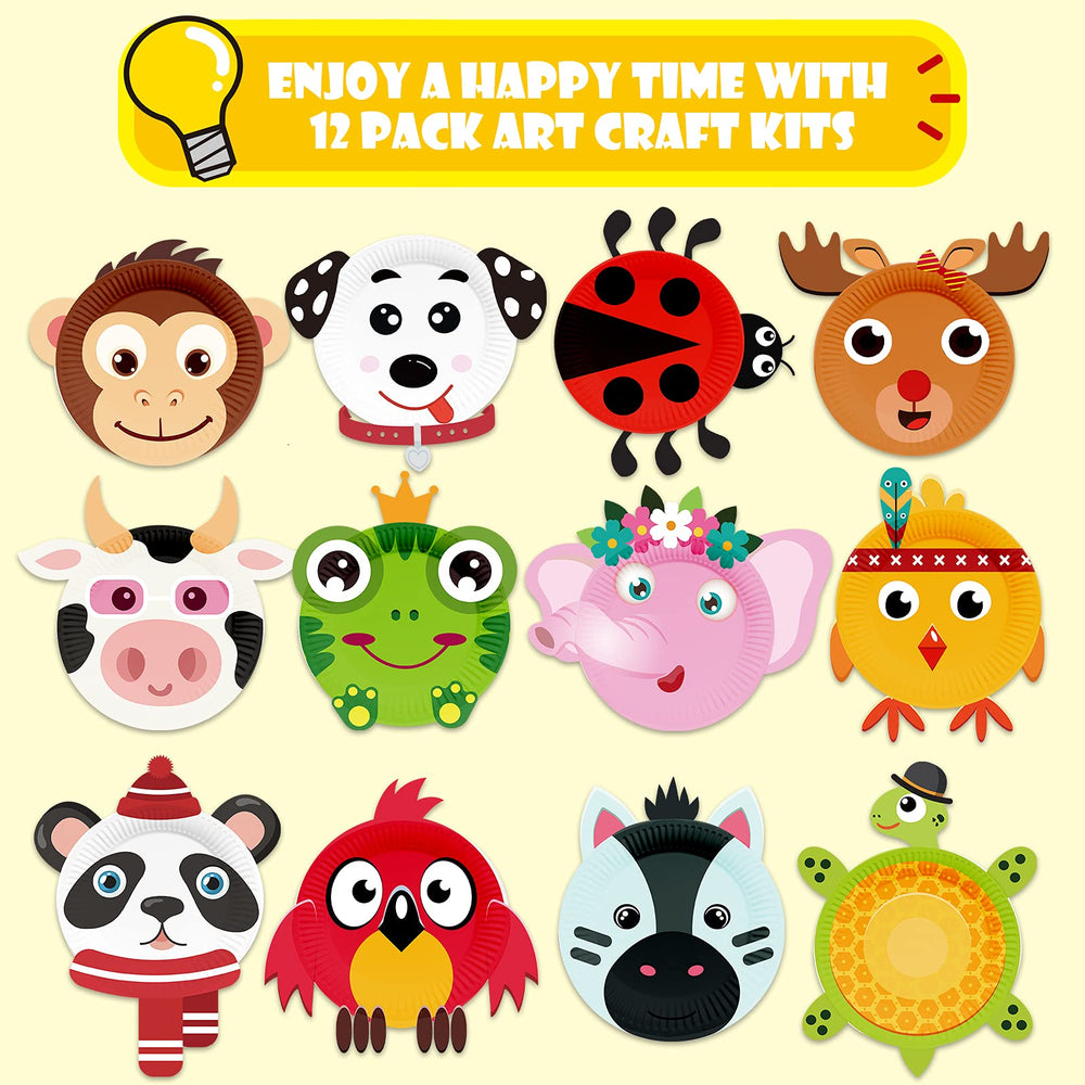 V-Opitos dog plate craft for toddlers supports color recognition and creativity