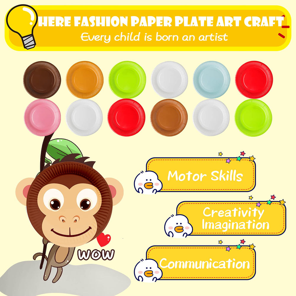 V-Opitos panda plate craft offers a safe mess free crafting moment for preschoolers