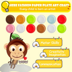 V-Opitos panda plate craft offers a safe mess free crafting moment for preschoolers