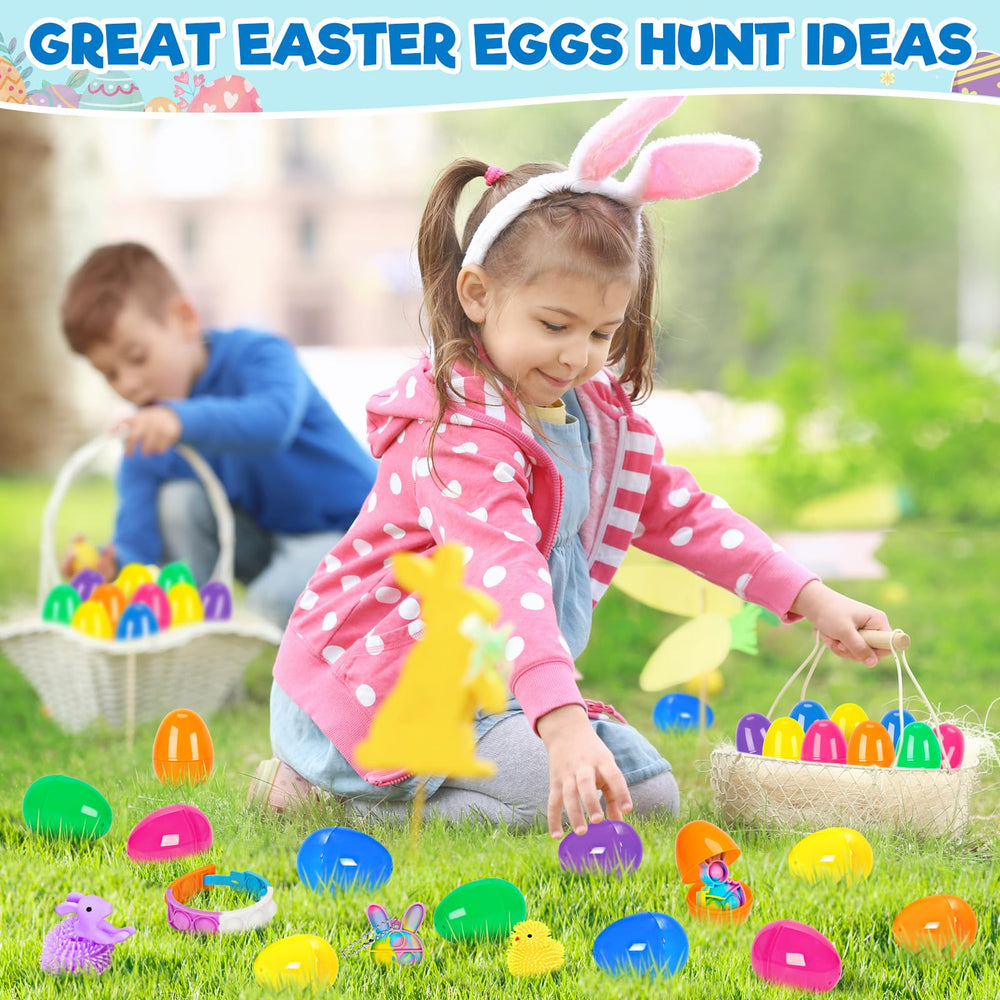V-Opitos bunny stretchy strings inside Easter egg for tactile play