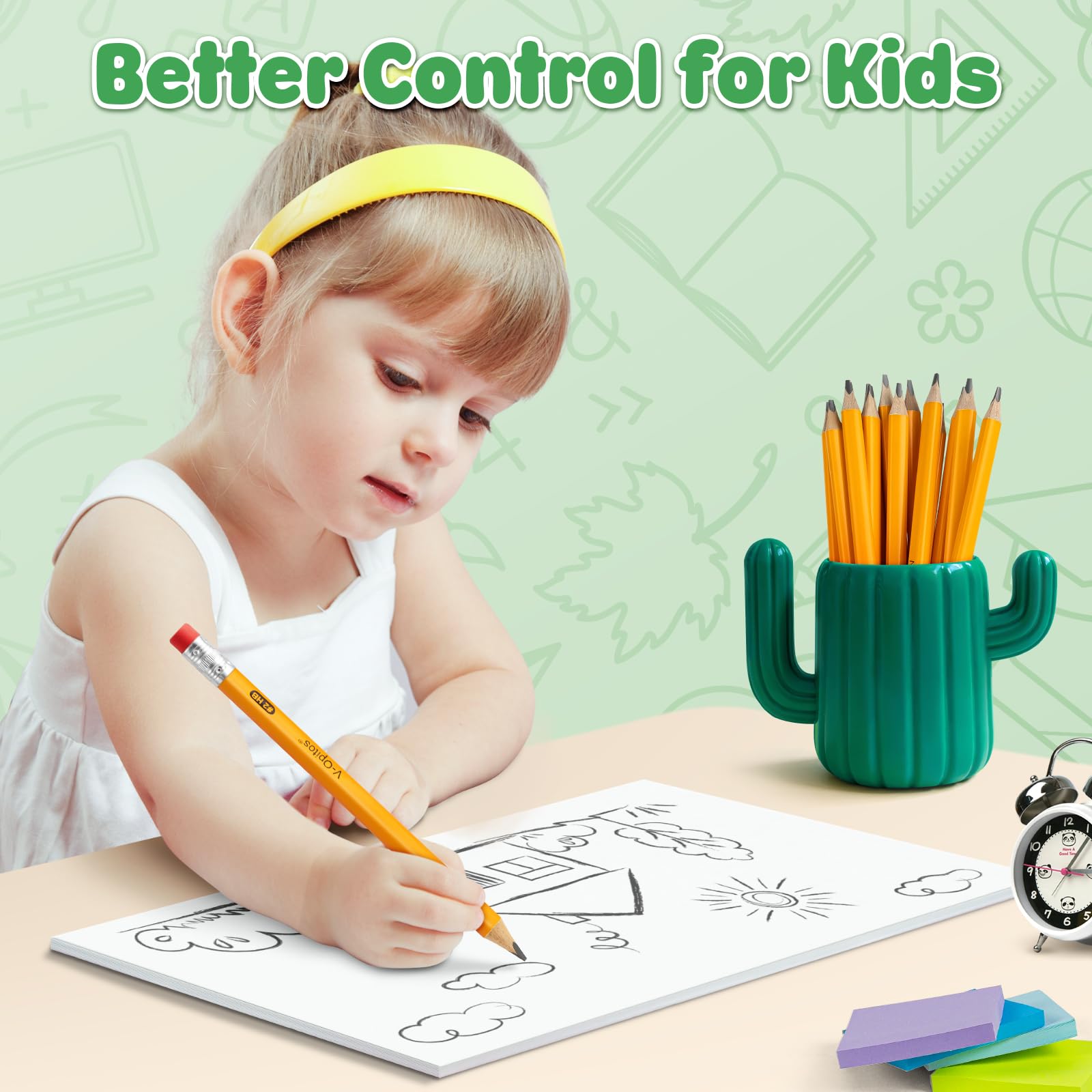 V-Opitos classroom drawing activity pencils support early learning.
