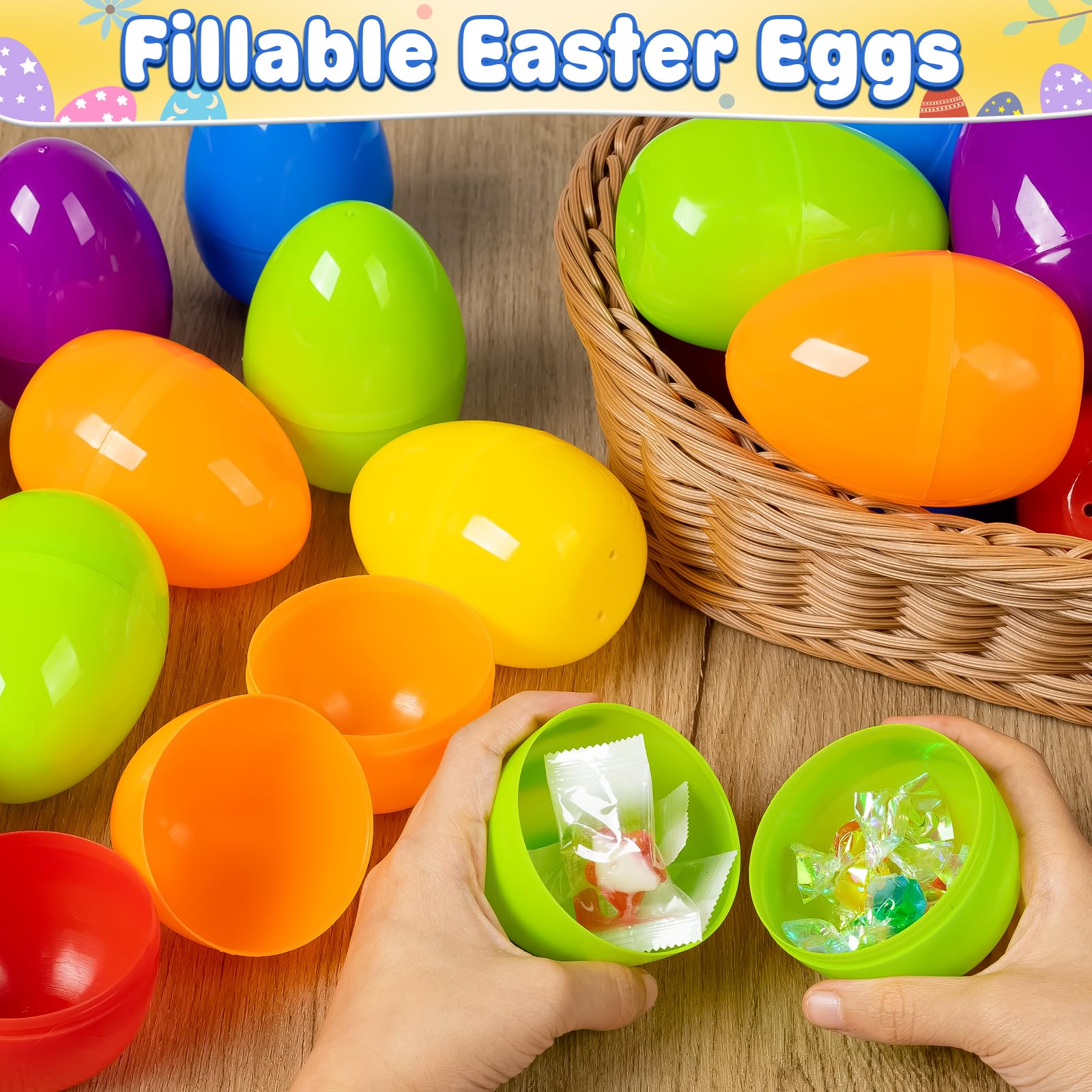 V-Opitos hinged design close-up demonstrates secure closure for fillable eggs