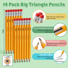 V-Opitos pencil with eraser end for easy corrections.