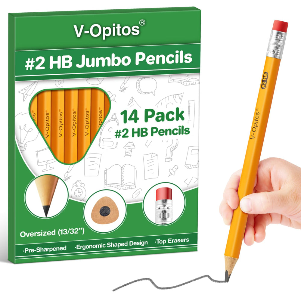 V-Opitos triangle pencil for kid grip aids steady beginner writing.