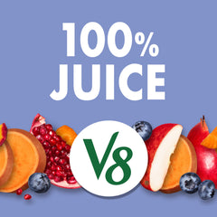 V8 Blissfully Berry nutrition panel close-up highlighting antioxidants and zinc