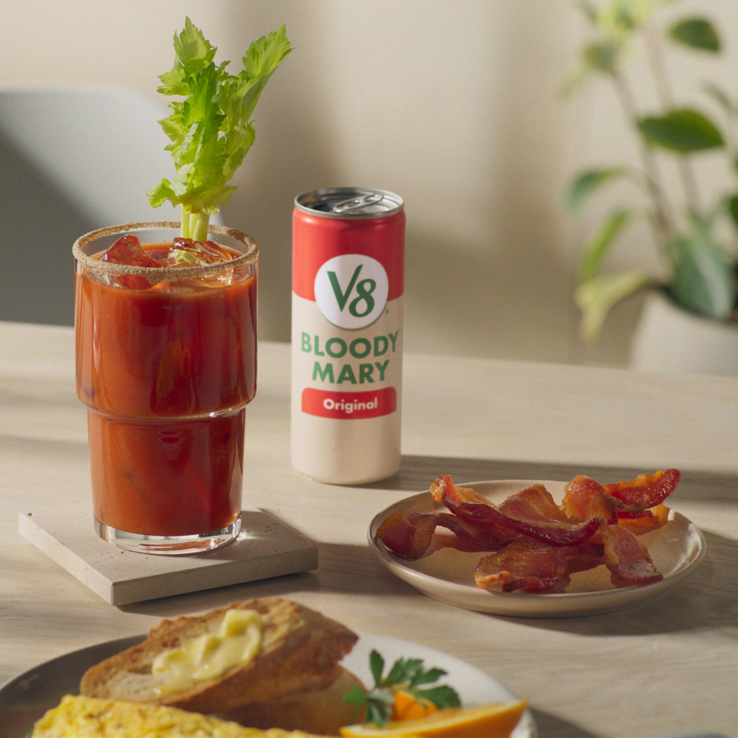 V8 Bloody Mary Mix prep scene for easy drink-making at gatherings