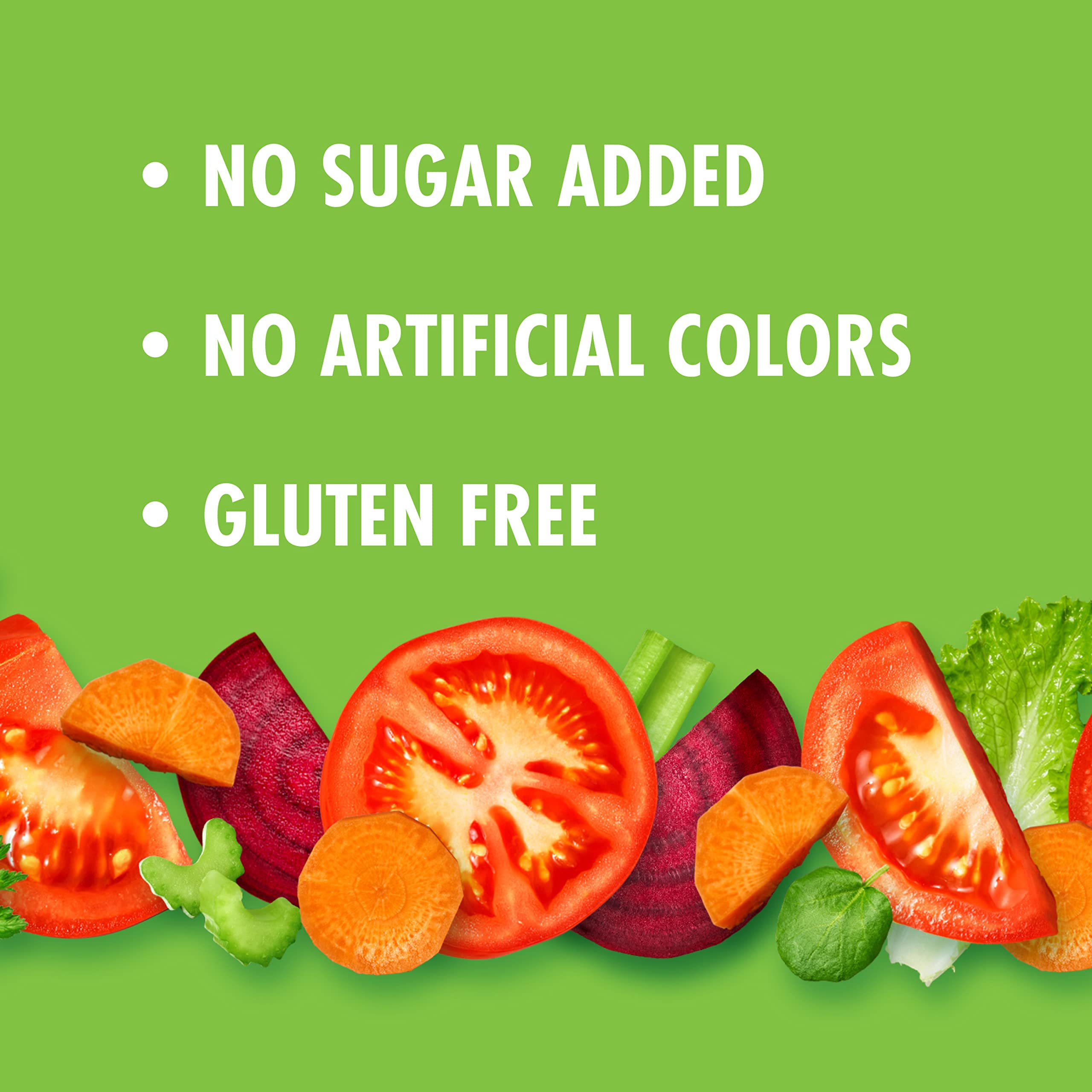 V8 Original gluten-free non-GMO label on can