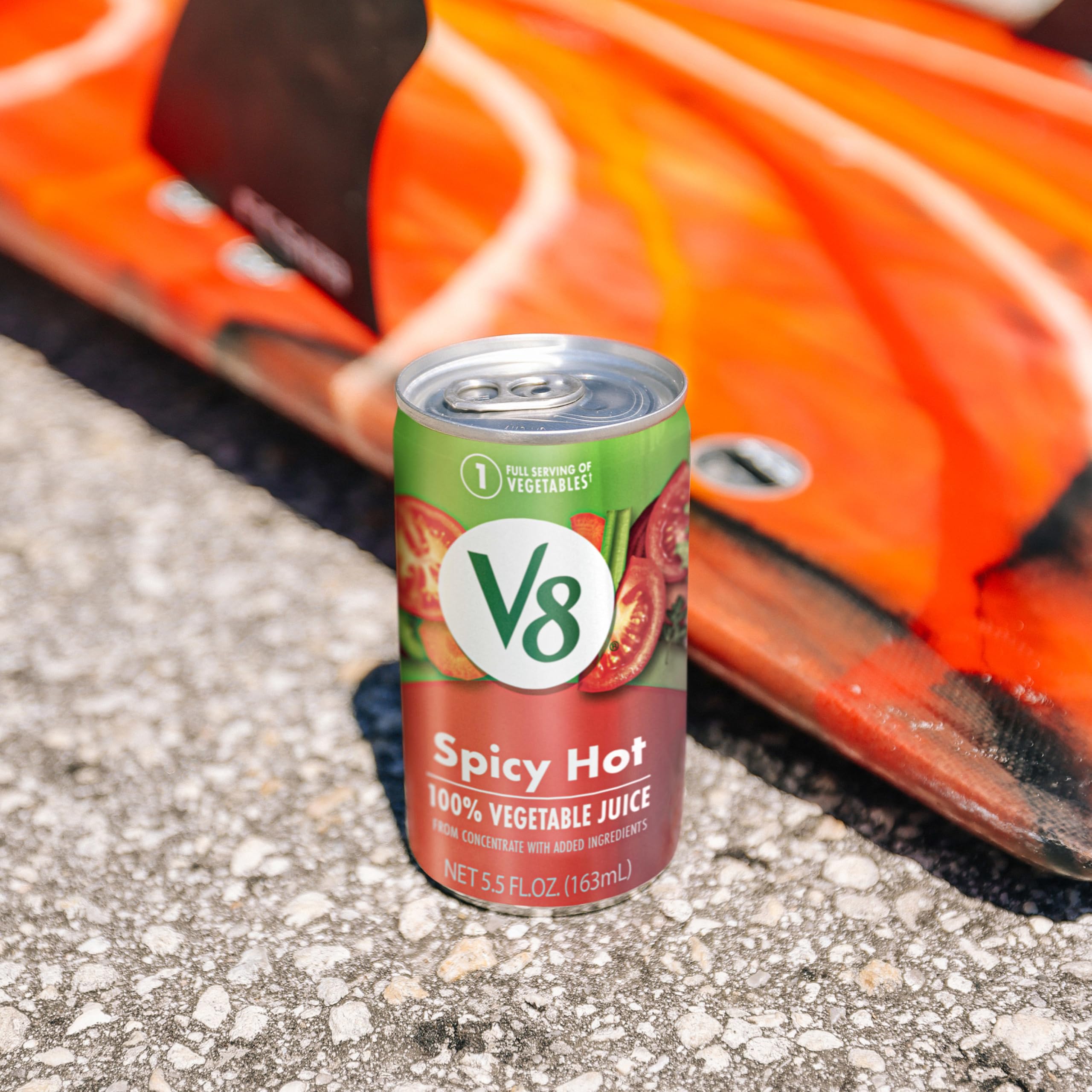 V8 Spicy Hot 8-pack display for convenient grab-and-go