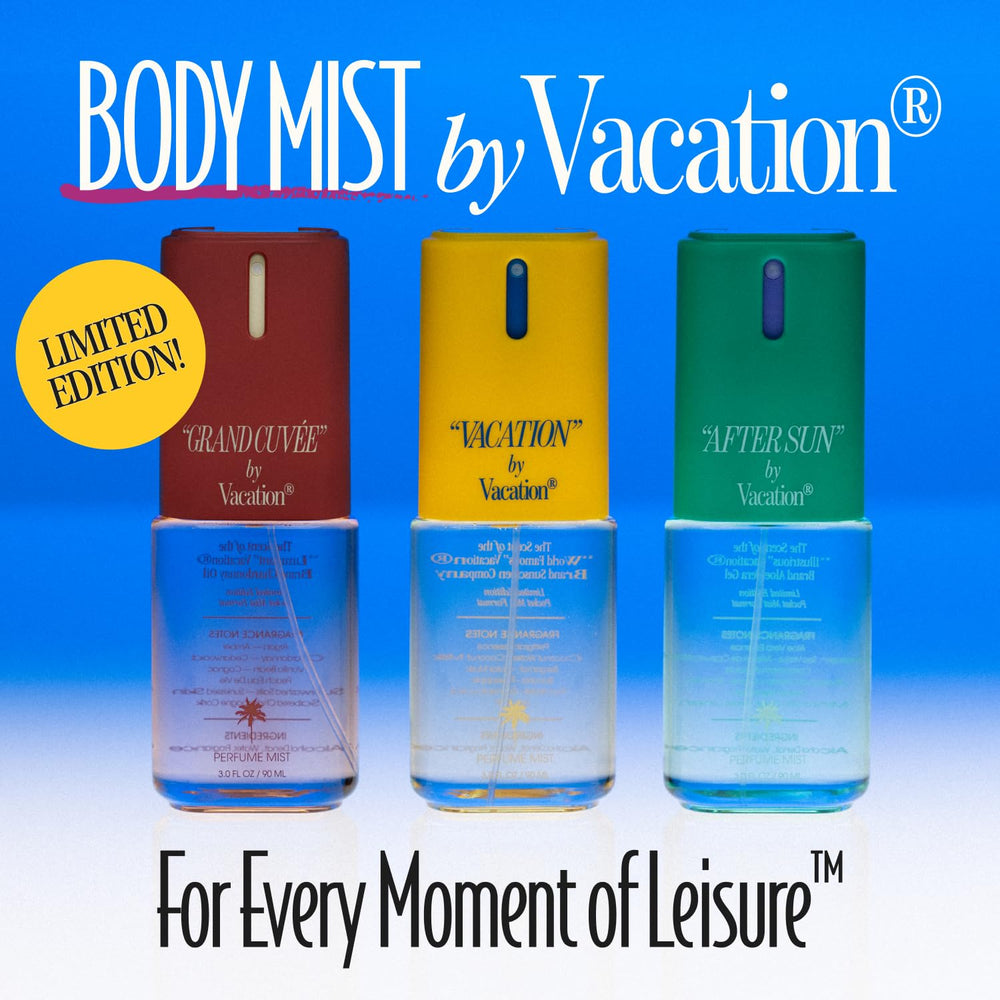 VACATION 3oz Purse-Size Spray: convenient for travel and daily layering.