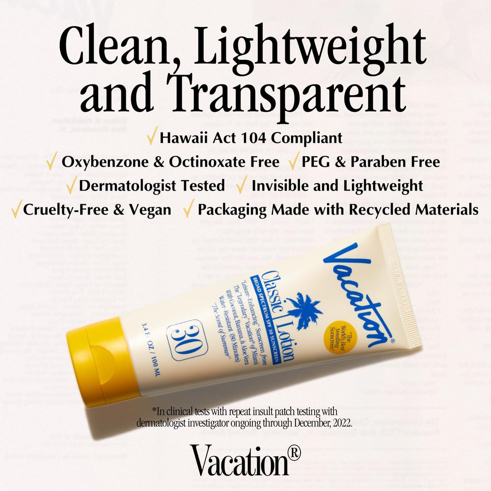 Vacation Air Freshener mist near a vanity for quick scent boost