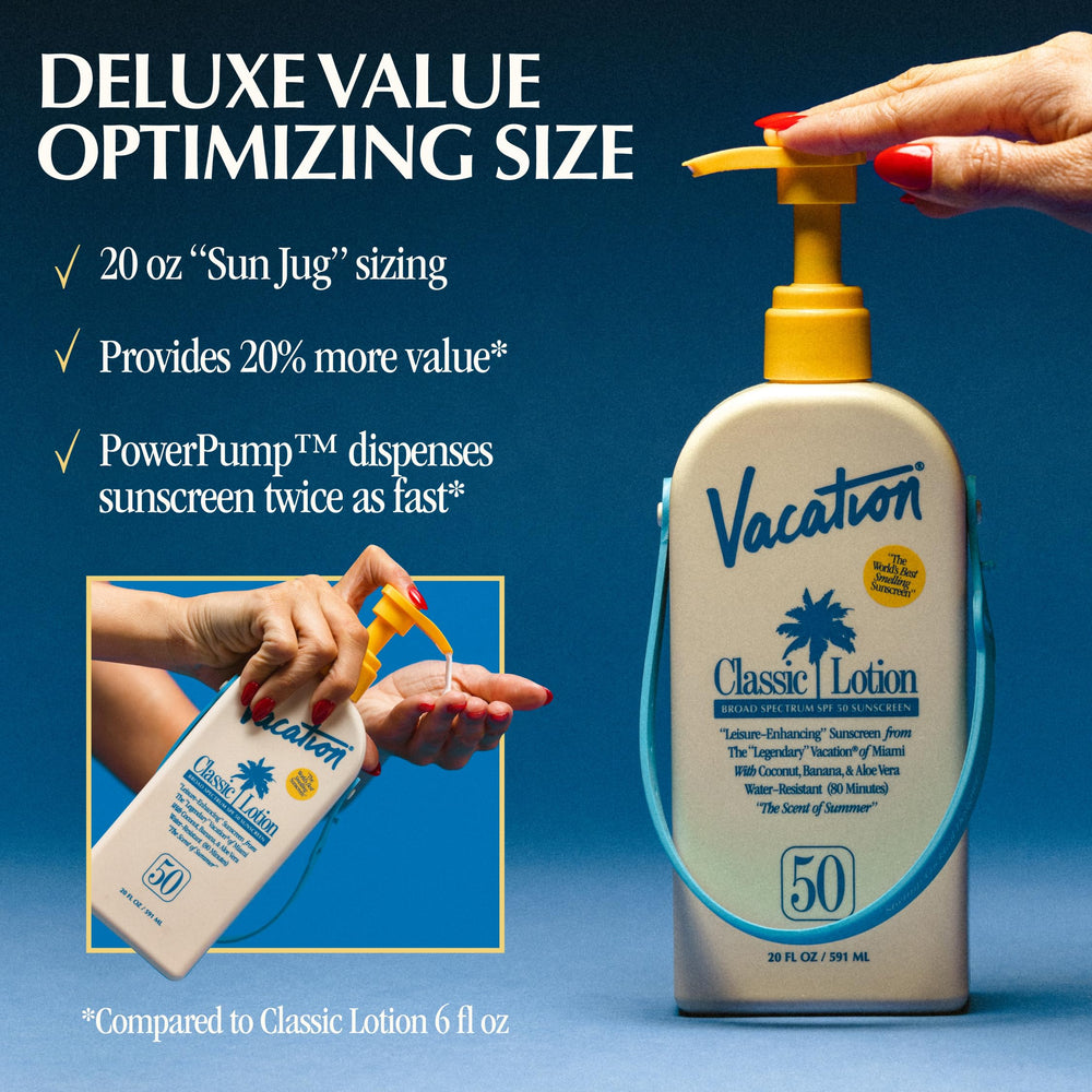 Octinoxate-free vegan and cruelty-free sunscreen from Vacation for mindful sun care.