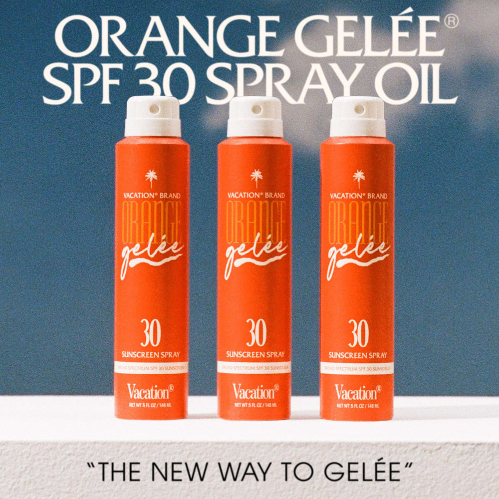 Vacation Orange Gelée continuous-spray application for quick, even coverage