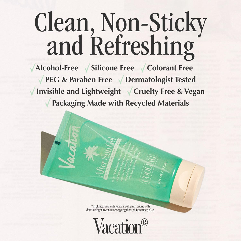 VACATION Packaging made with recycled materials emphasizing eco-friendly design
