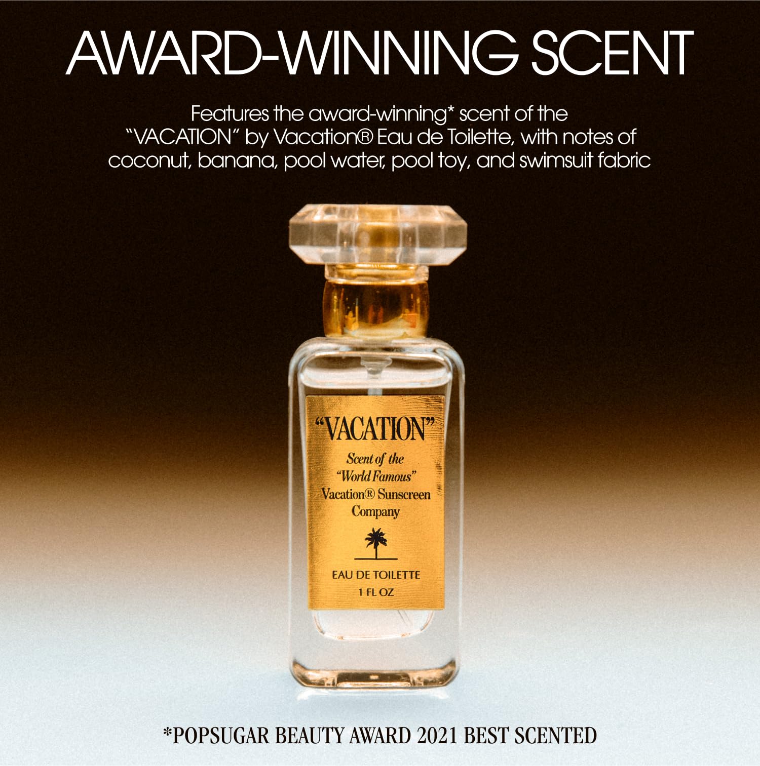 Gold mica particles in VACATION Shimmer Oil create sun-kissed highlights