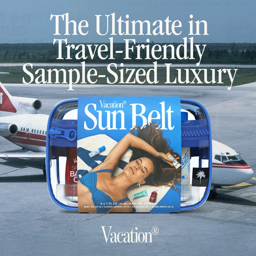 Vacation Sun Belt Sampler all-in-one set image, complete sun care collection for sunny outings