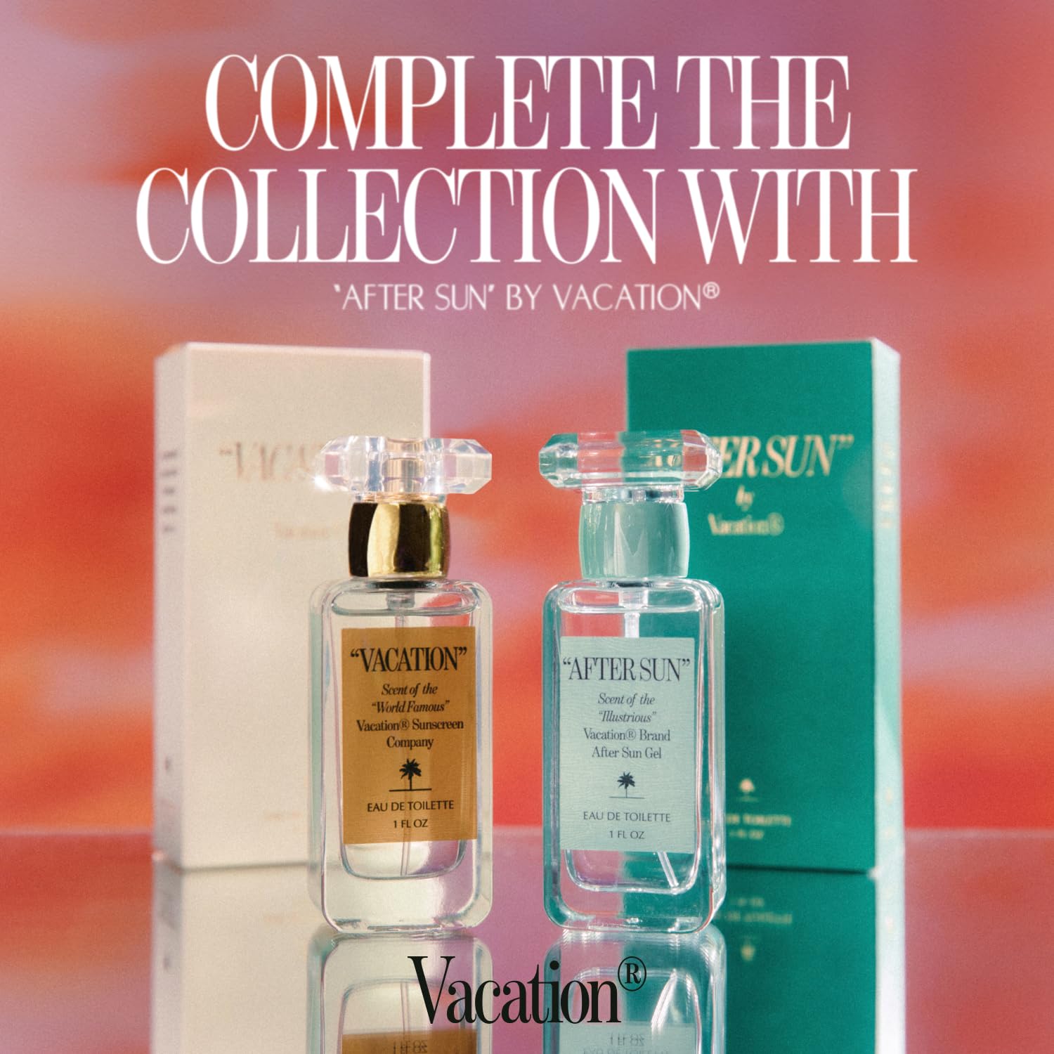VACATION Sunscreen Eau de Toilette packaging detail ready for daily outings