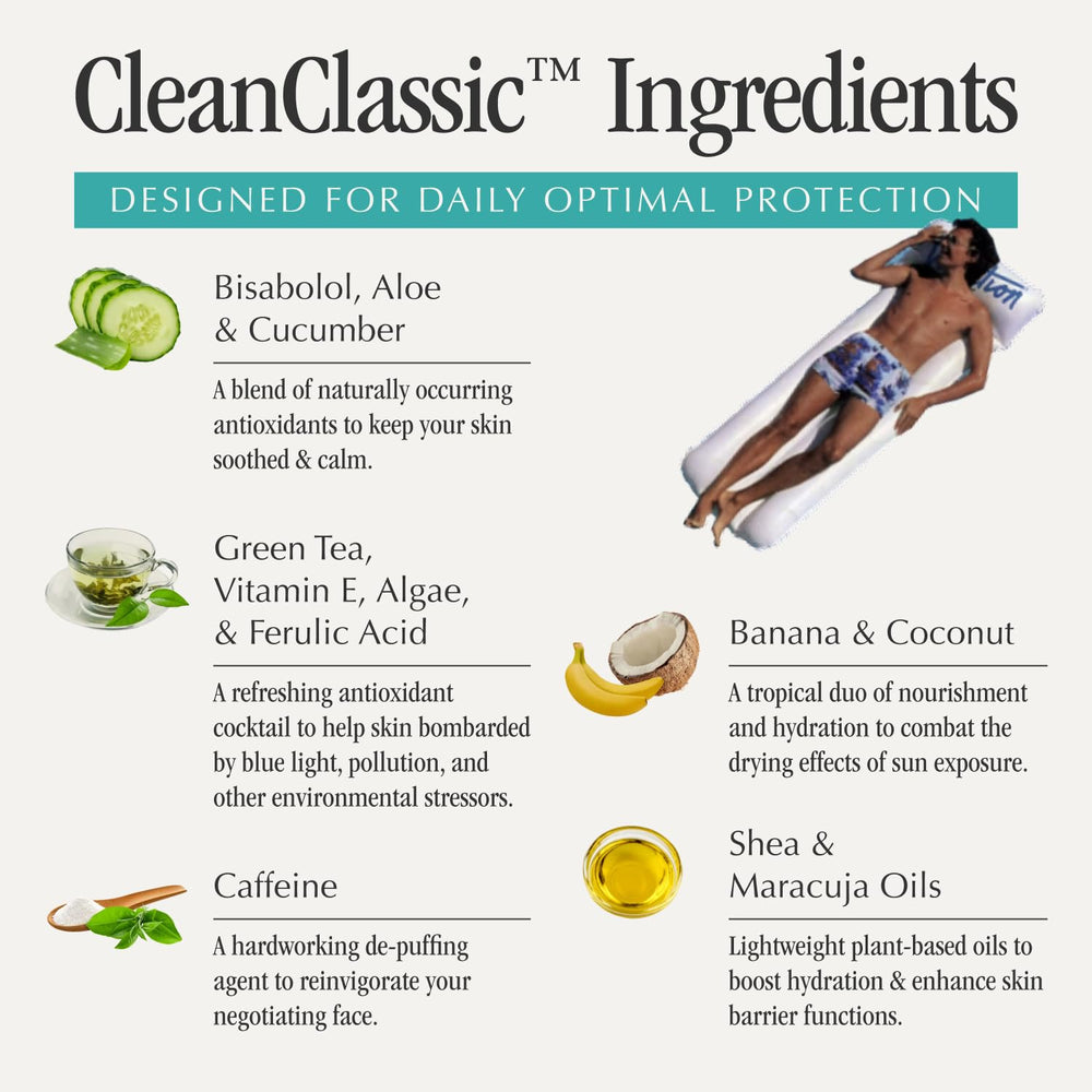 Vacation Super Spritz invisible finish remains clear on all skin tones