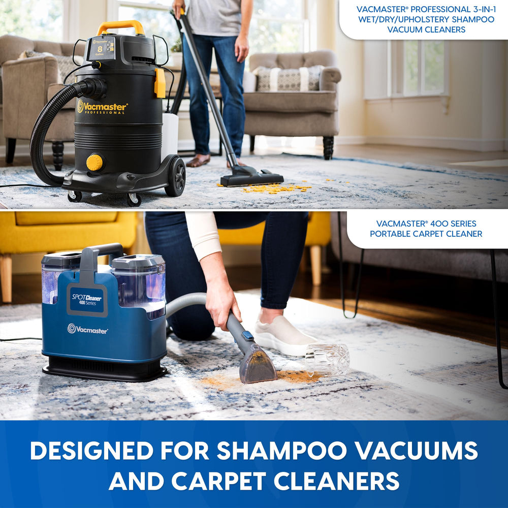 Vacmaster CCS03 label detail highlights multi-surface use for home cleaning