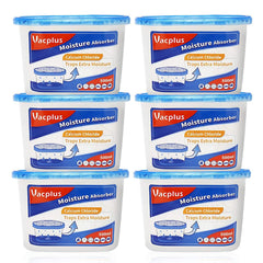 Vacplus moisture absorber in bathroom box capturing excess moisture for a drier air