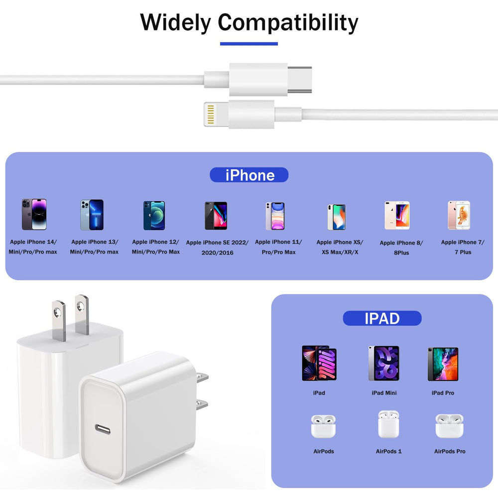 Vagavo three-pack packaging keeps chargers ready for home, office, or travel.