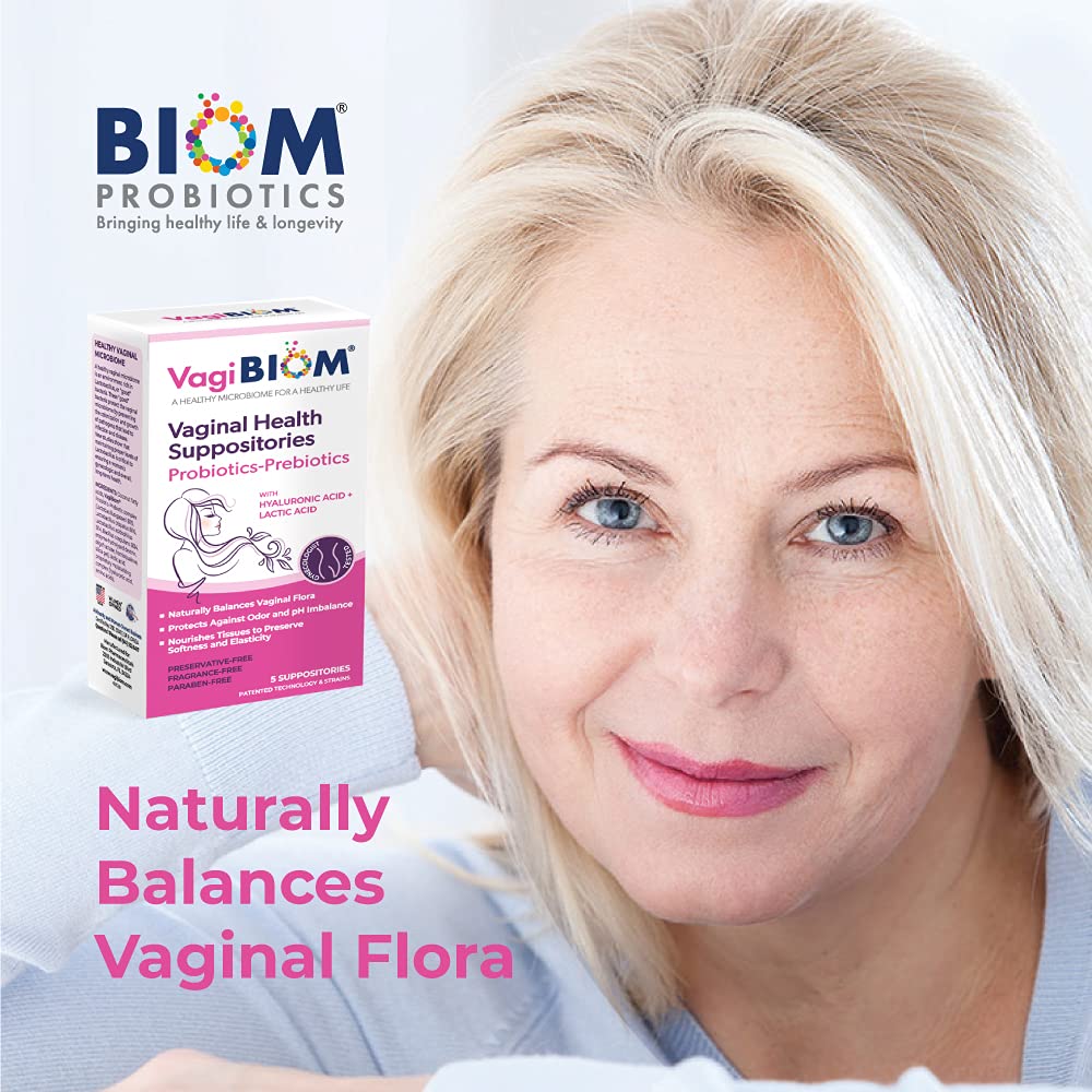 After boric acid use image shows restoration of balance with VagiBiom.