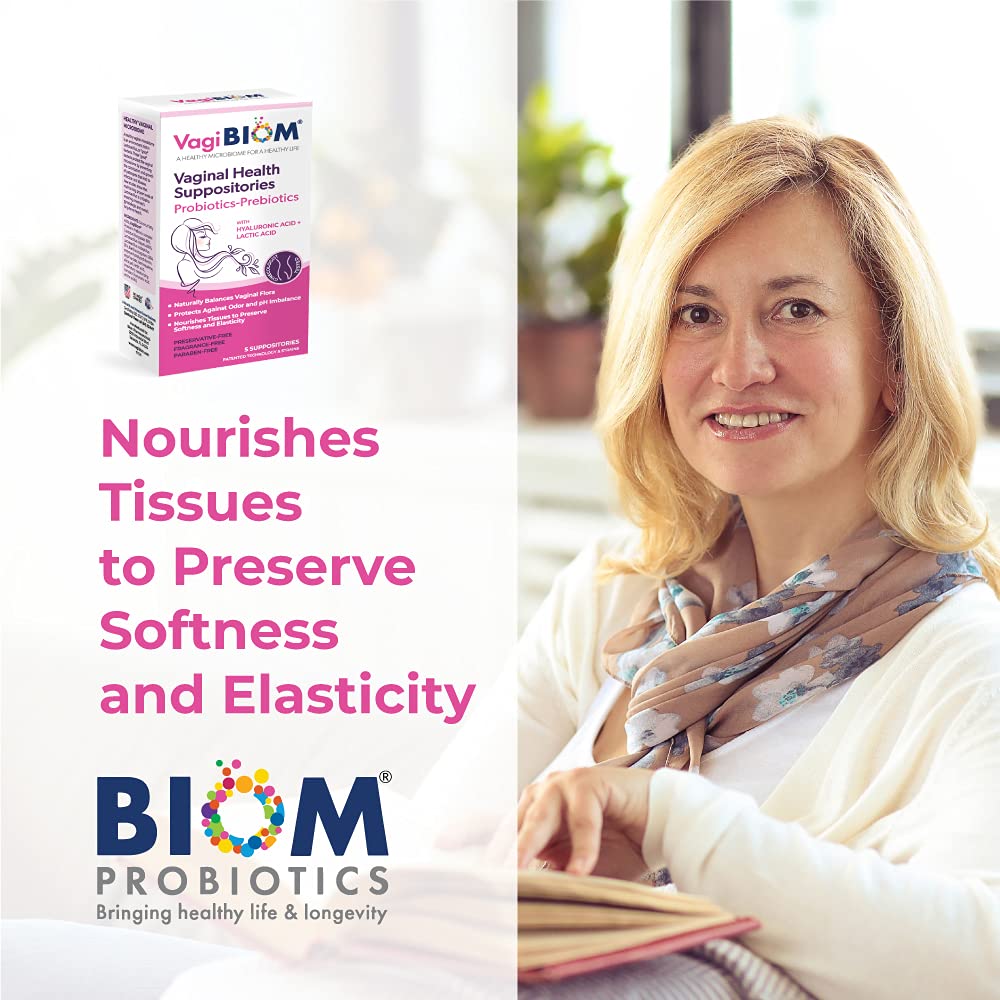 Paraben-free and preservative-free badge emphasizes safer feminine care by VagiBiom.