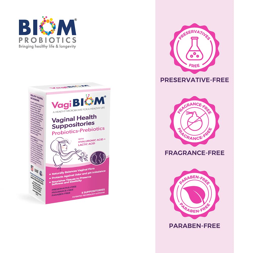 Moisturizing hyaluronic acid focus enhances tissue comfort with VagiBiom.