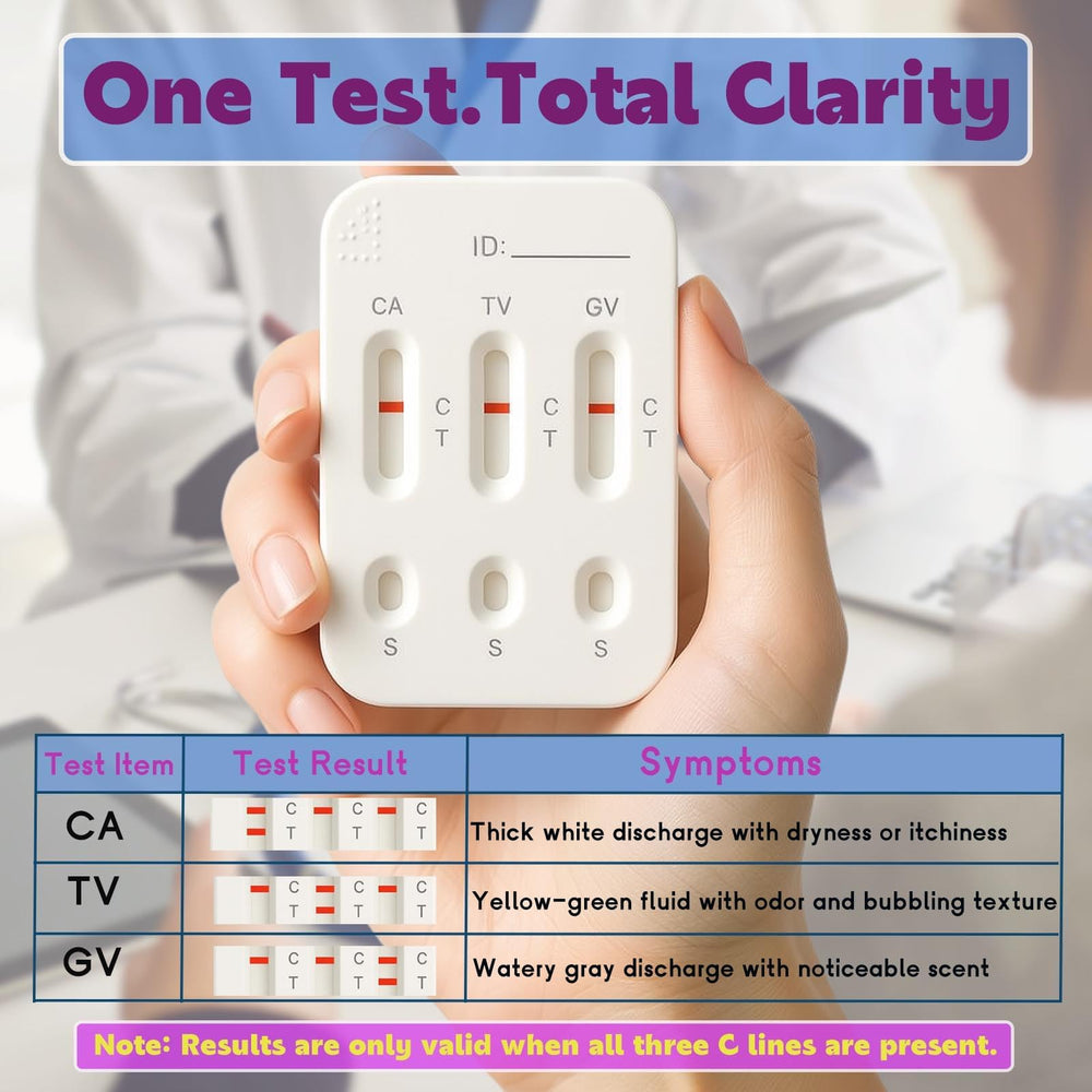 Vaginitis Test Kit at-home setup enables quick vaginal health checks.