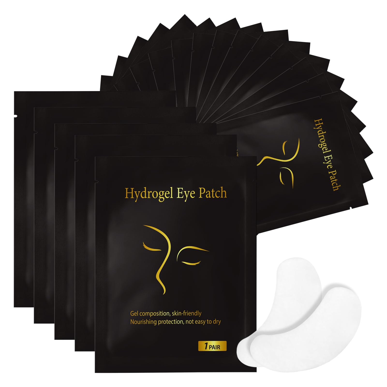 Vaincre hydrogel under-eye patches for lash extensions hydrate skin during application