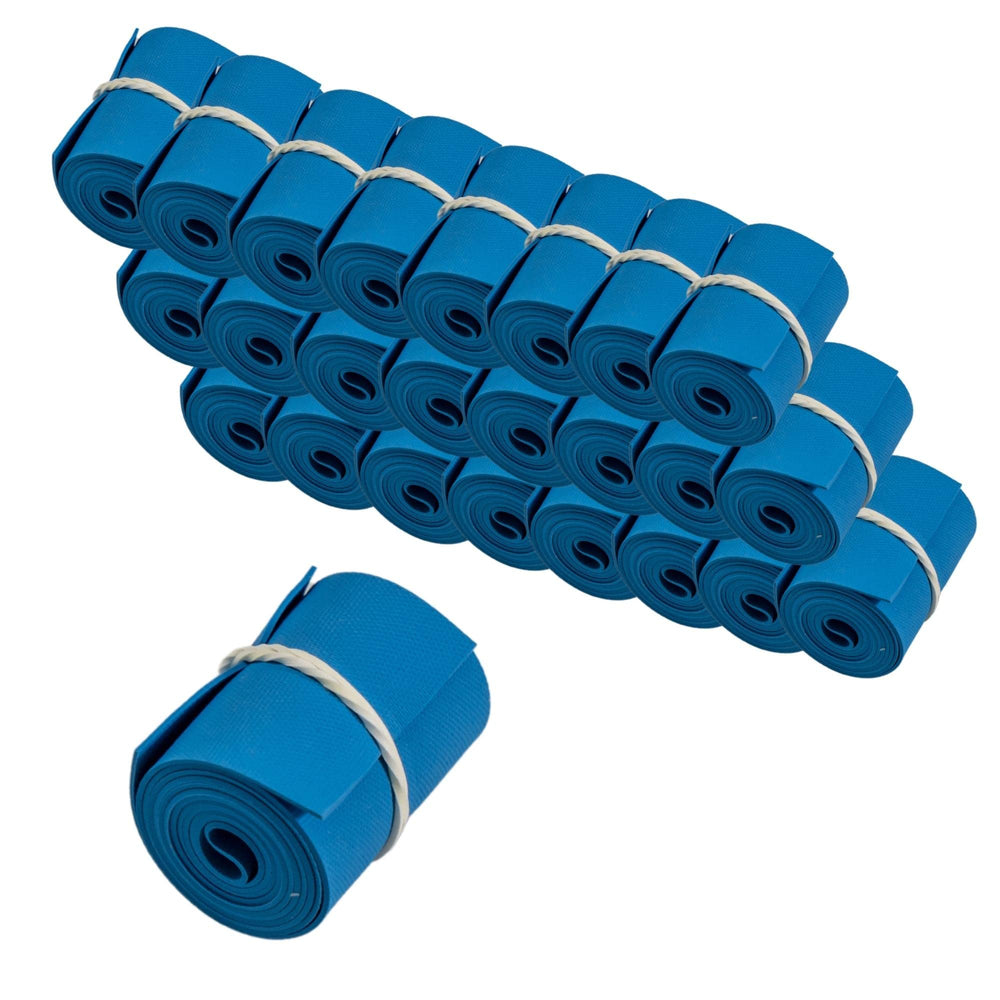 Vakly disposable tourniquet 1x18 blue, pack of 25 for convenient stocking.