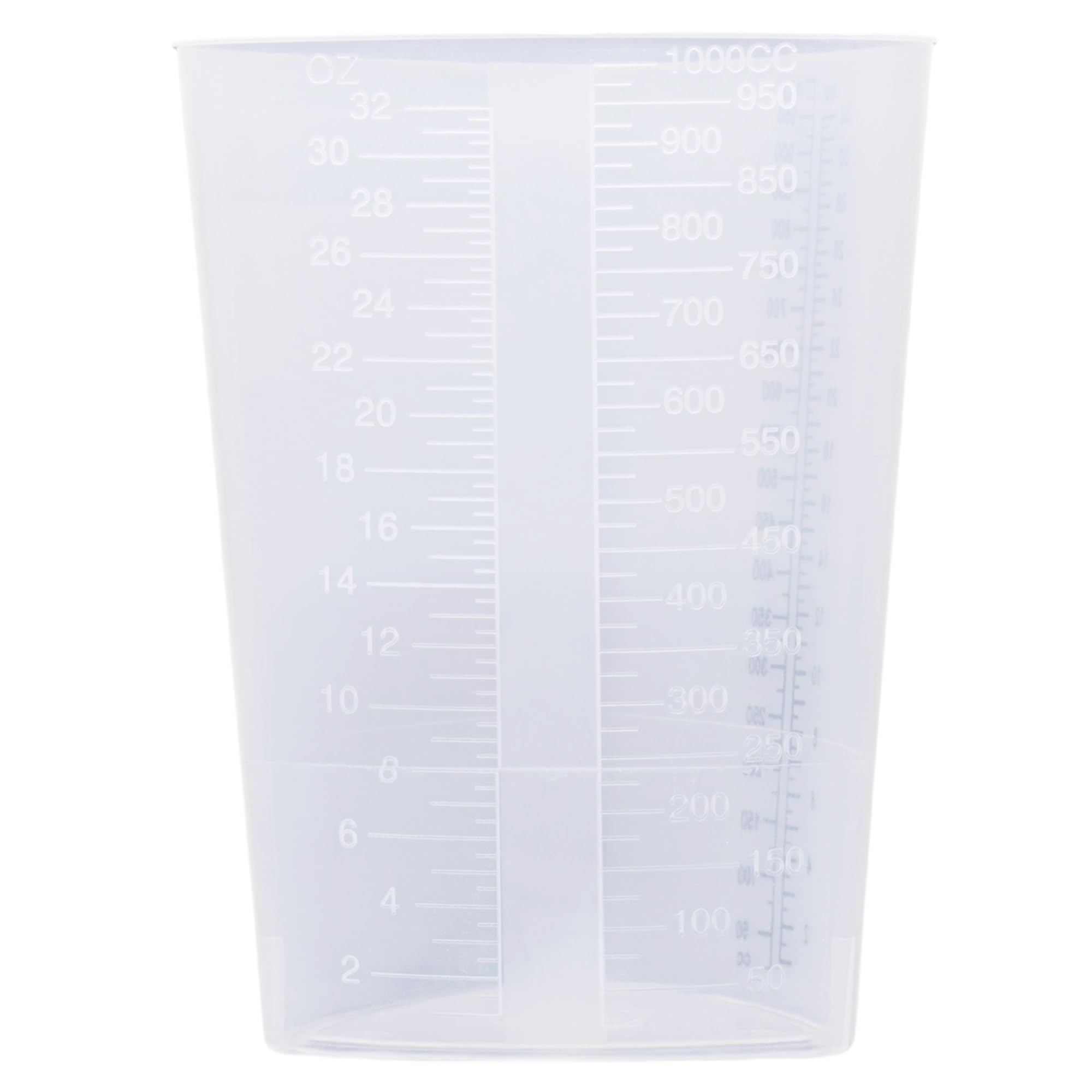 Vakly stackable 32oz triangular beaker for organized workspaces