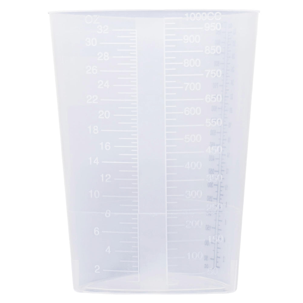 Vakly stackable 32oz triangular beaker for organized workspaces